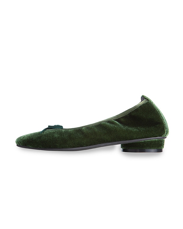 グリーン 【2足で10%OFF】Low Heel Ballerina