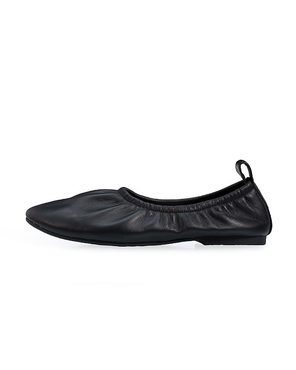 ブラック 【2足で10%OFF】Soft Leather Ballerina
